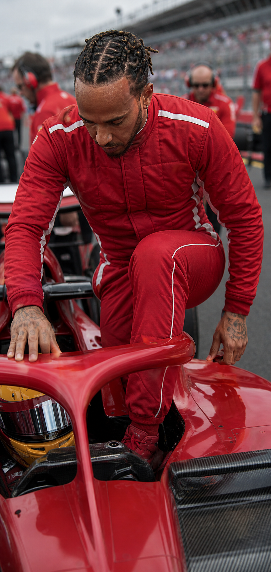 Lewis Hamilton at speed